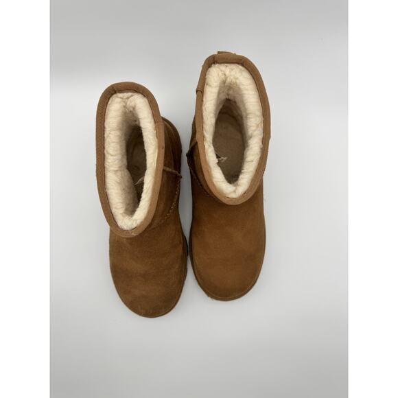Women's Preowned Size 8 Ugg Essential Mini Boots Chestnut Casual Sheepskin - Picture 7 of 16